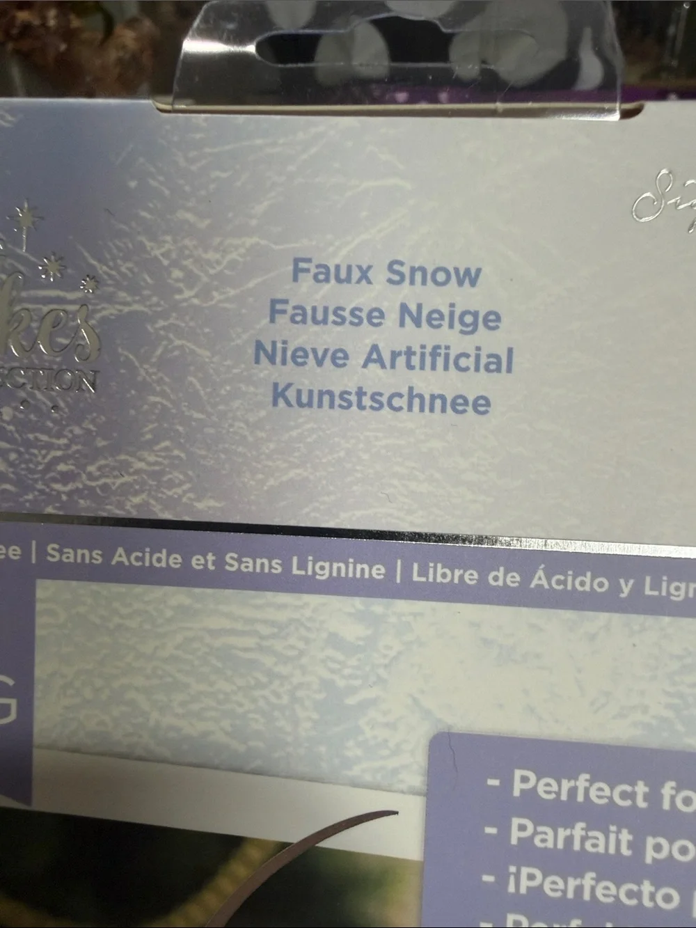 Crafters Companion Glittering Snowflakes Collection Faux Snow & Sequin Pack